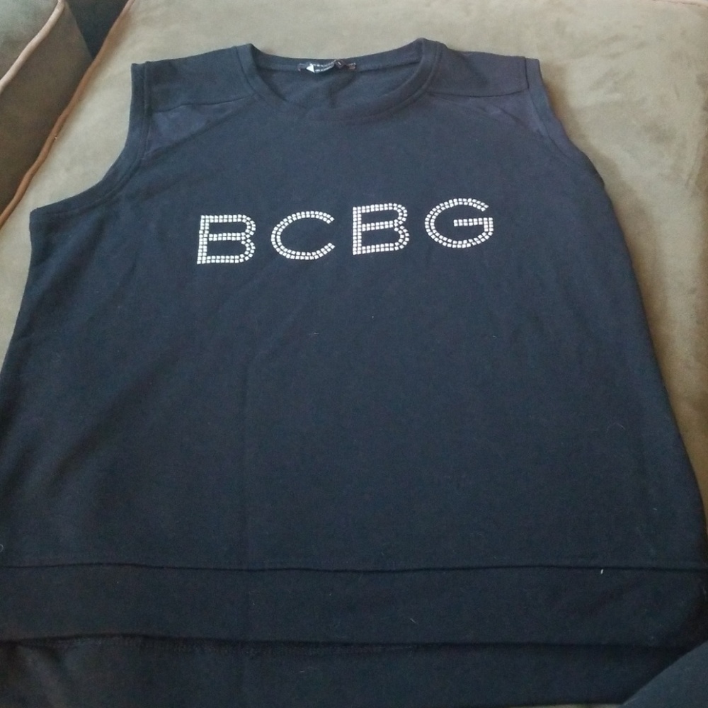 Crop sleeveless sweatshirt